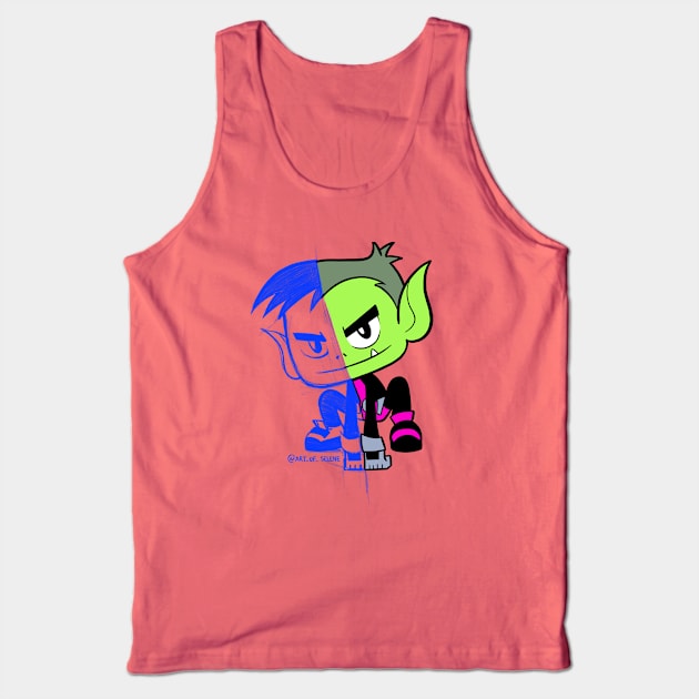 Beast boy Tank Top by Art_of_Selene